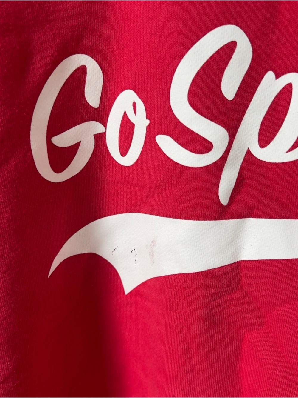 Favorite Daughter Red "Go Sports" Logo Sweatshirt - Picture 4 of 6